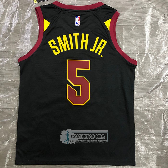 Camiseta Cleveland Cavaliers Dennis Smith Jr. NO 5 Statement 2020-21 Negro